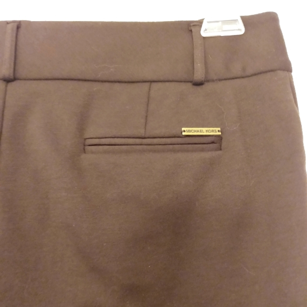 MK chocolate brown knit pants.